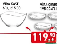 LAV VİRA KASE 6'LI 215 CC fiyat ve kampanya bilgisi